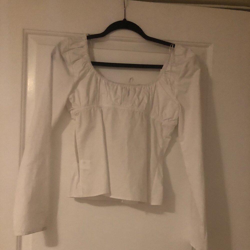Zara Women's Size Small White Shirt New with Tag - Picture 4 of 7